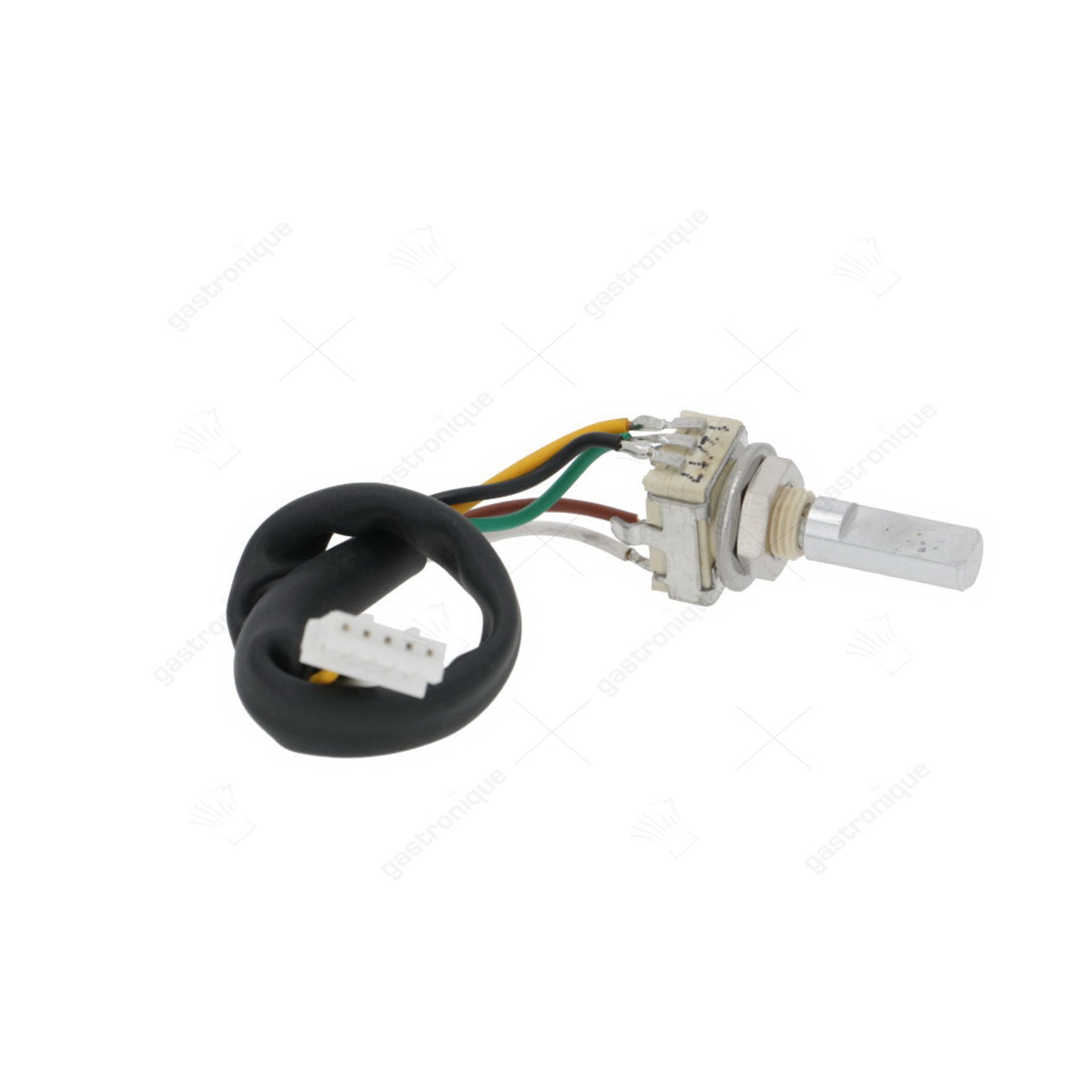 potentiomètre pour four à air chaud longueur de câble 125mm arbre 6x4,6mm arbre L 16mm - image 1