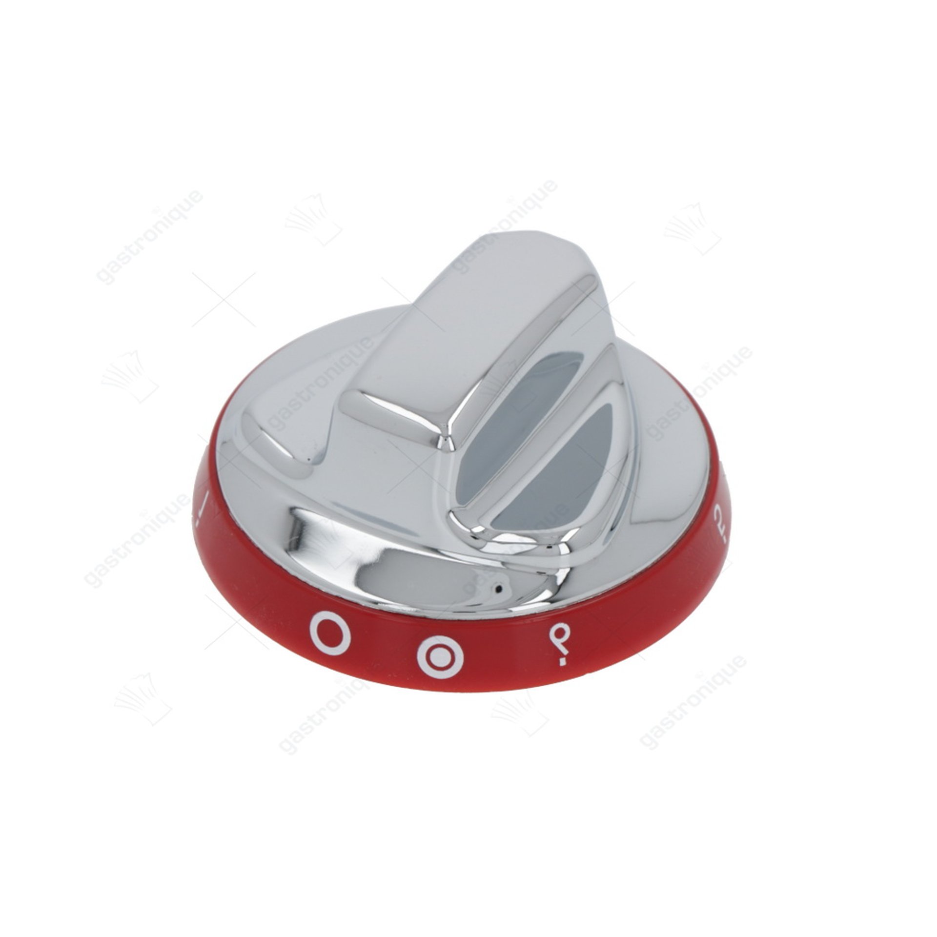 Knopf silber-rot ø 72 mm 0-6 - Bild 1