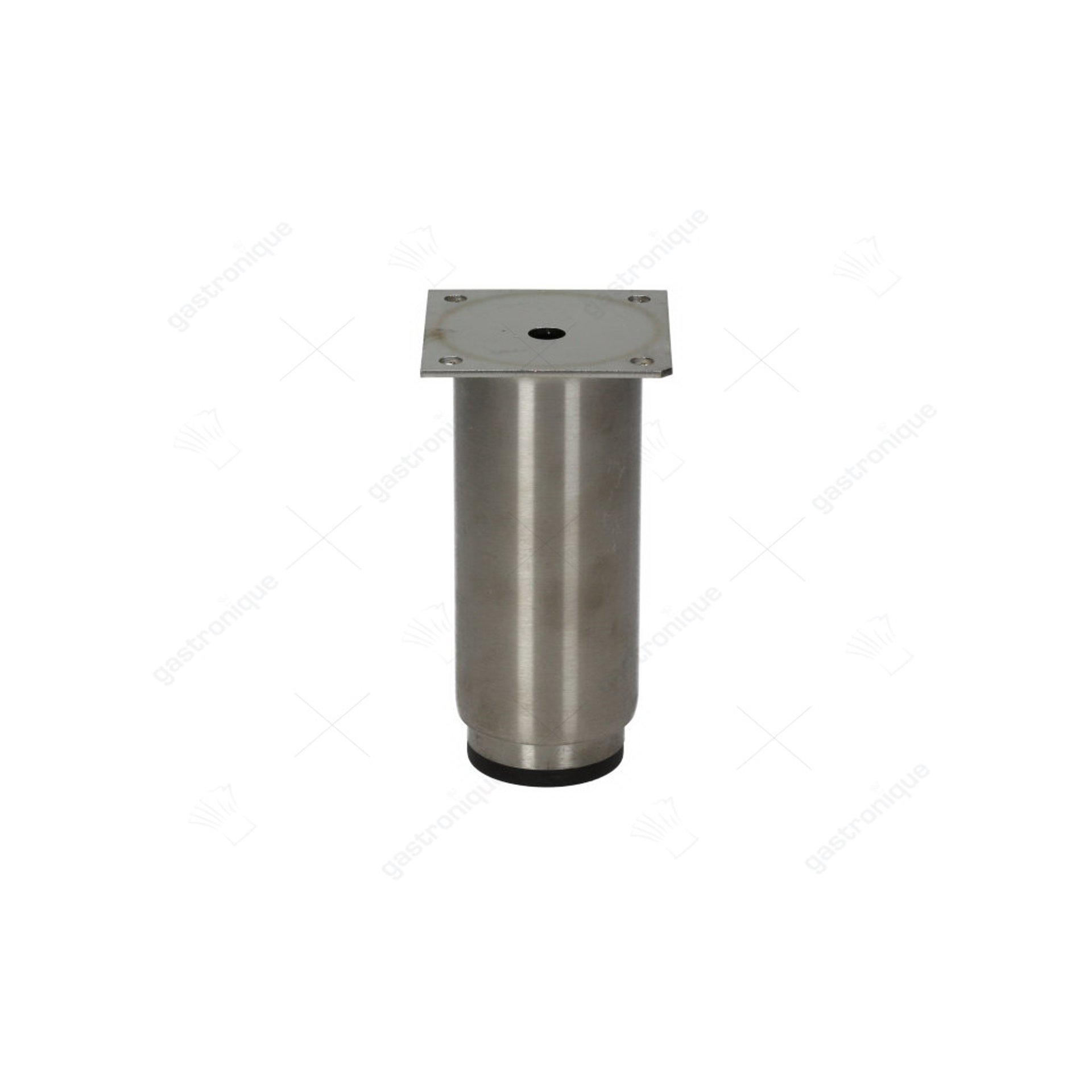 Gerätestütze Rohr ø 52mm Plattengröße 67x67mm LA 51x51mm H 120-190mm Edelstahl Größe 2" VPE 1 Stück - Bild 1
