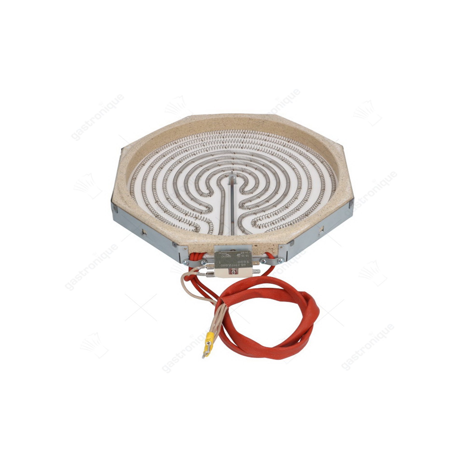 stralingselement 8-hoekig 3400W 230V L 300mm B 300mm VC 2 H 30mm met verwarmingsspoel - afbeelding 1
