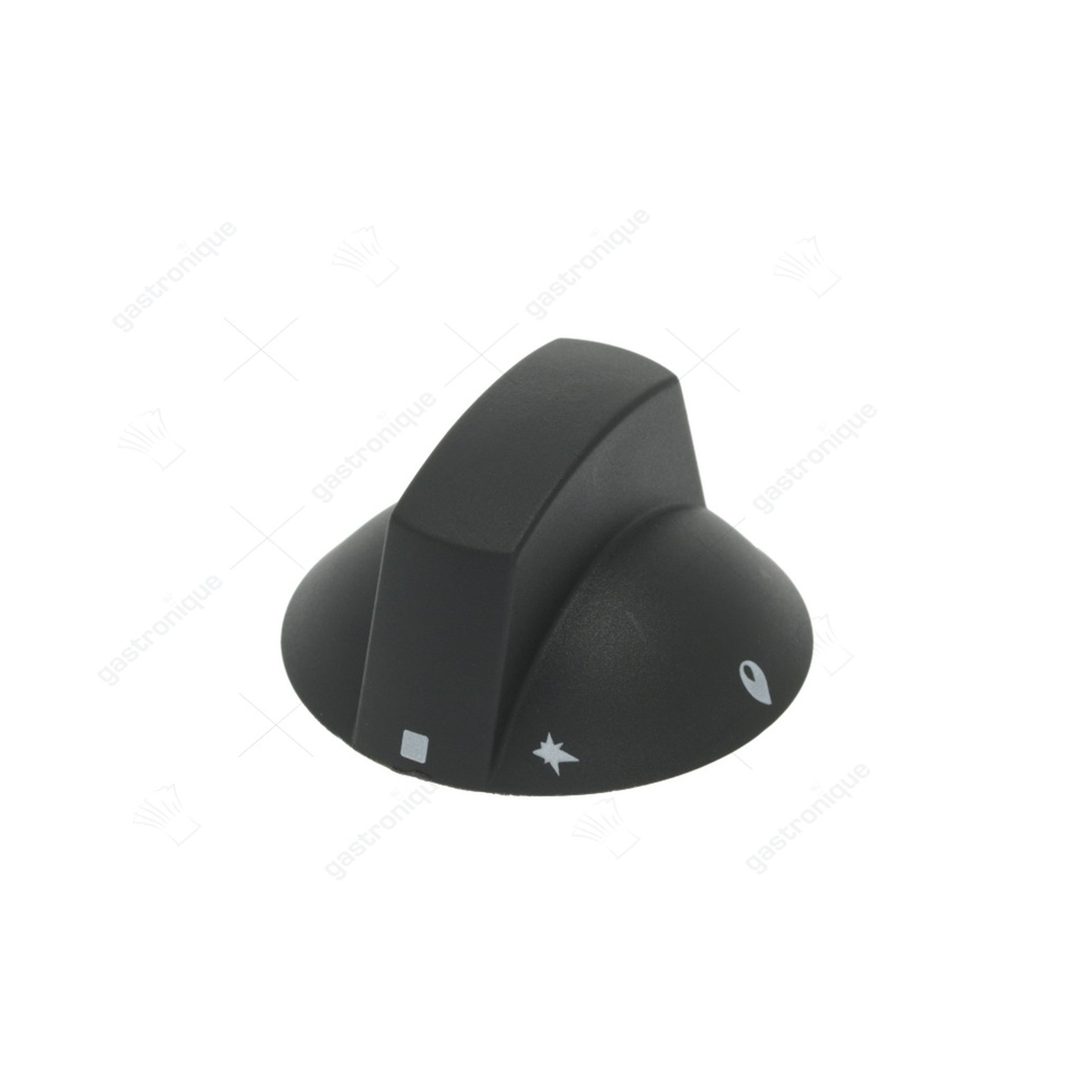 bouton noir ø 70 mm sérigraphié - image 1