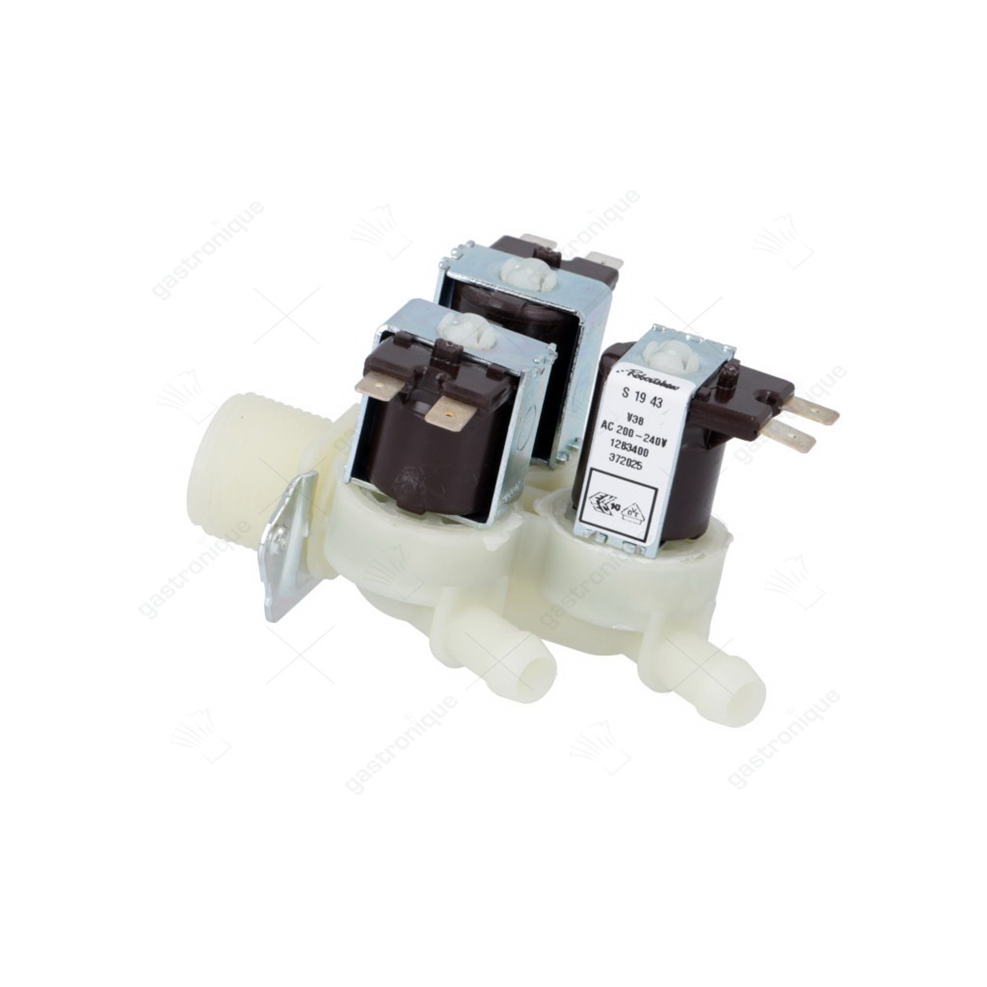 vanne électromagnétique triple droite 230VAC entrée 3/4" - image 1