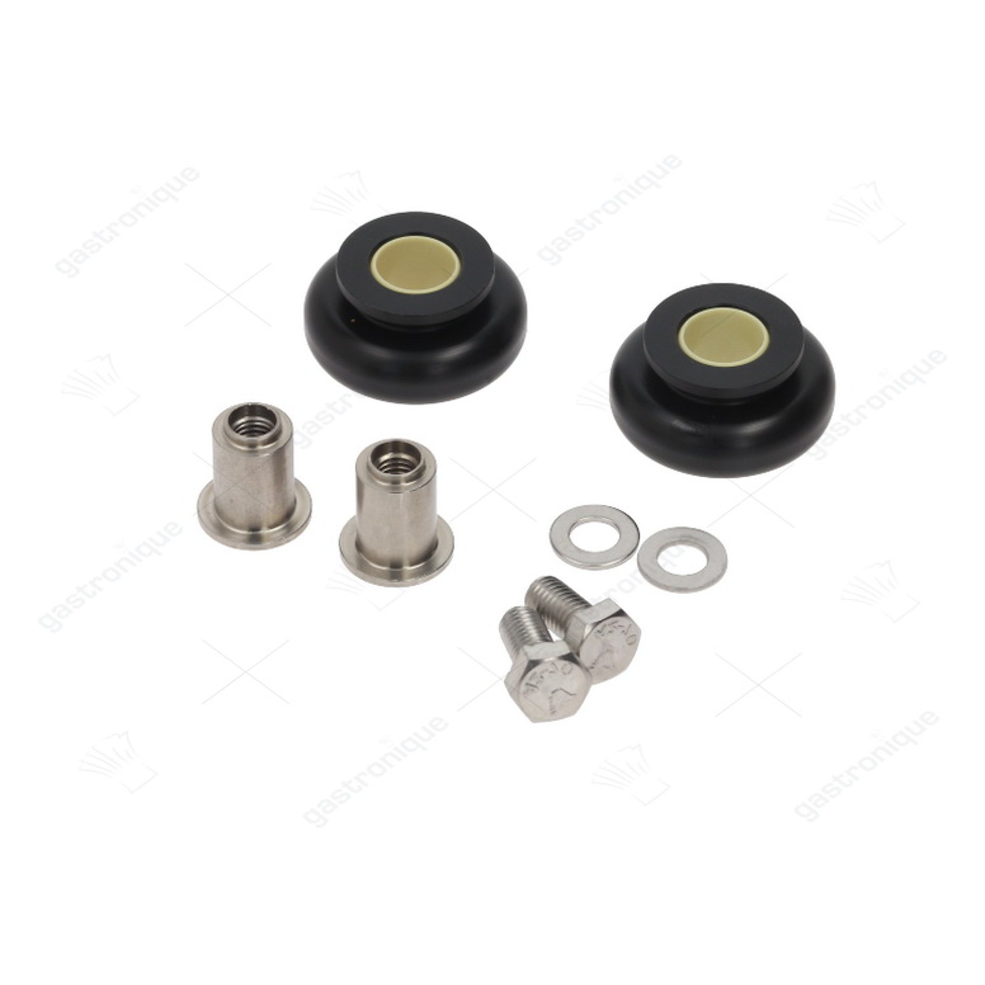 ensemble de roues ø 40mm H 19mm pour guide de poignée trou ø 14mm - image 1