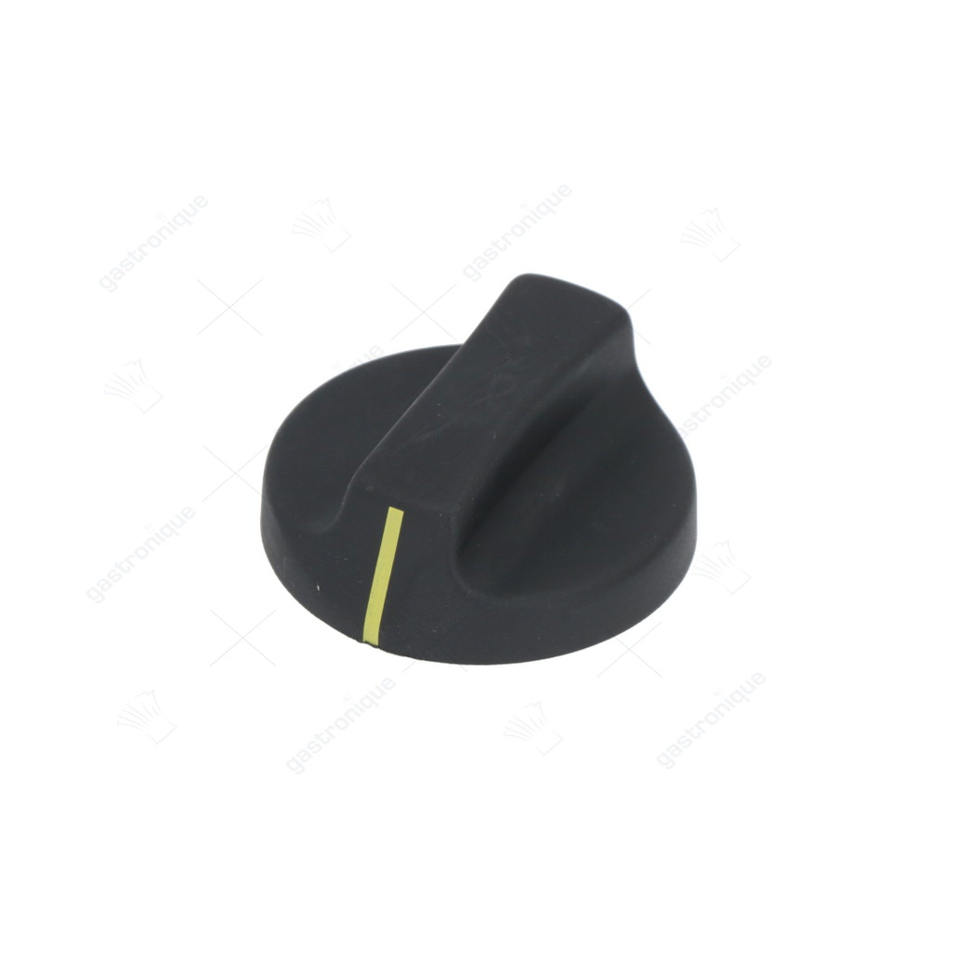 zwarte knop ø 51 mm - afbeelding 1