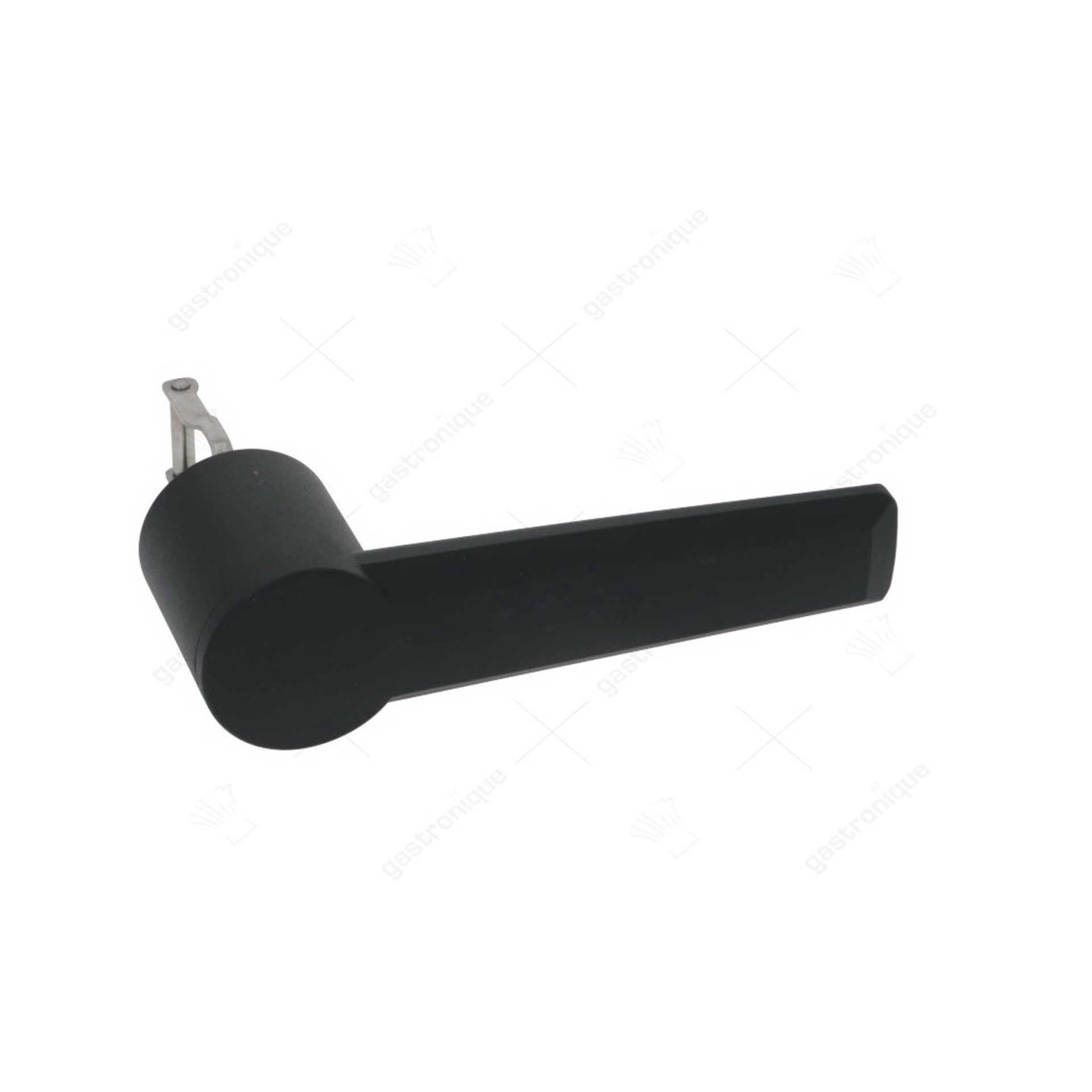 door handle L 200mm W 50mm grip ø 50mm spring length 55mm screwed black - image 1