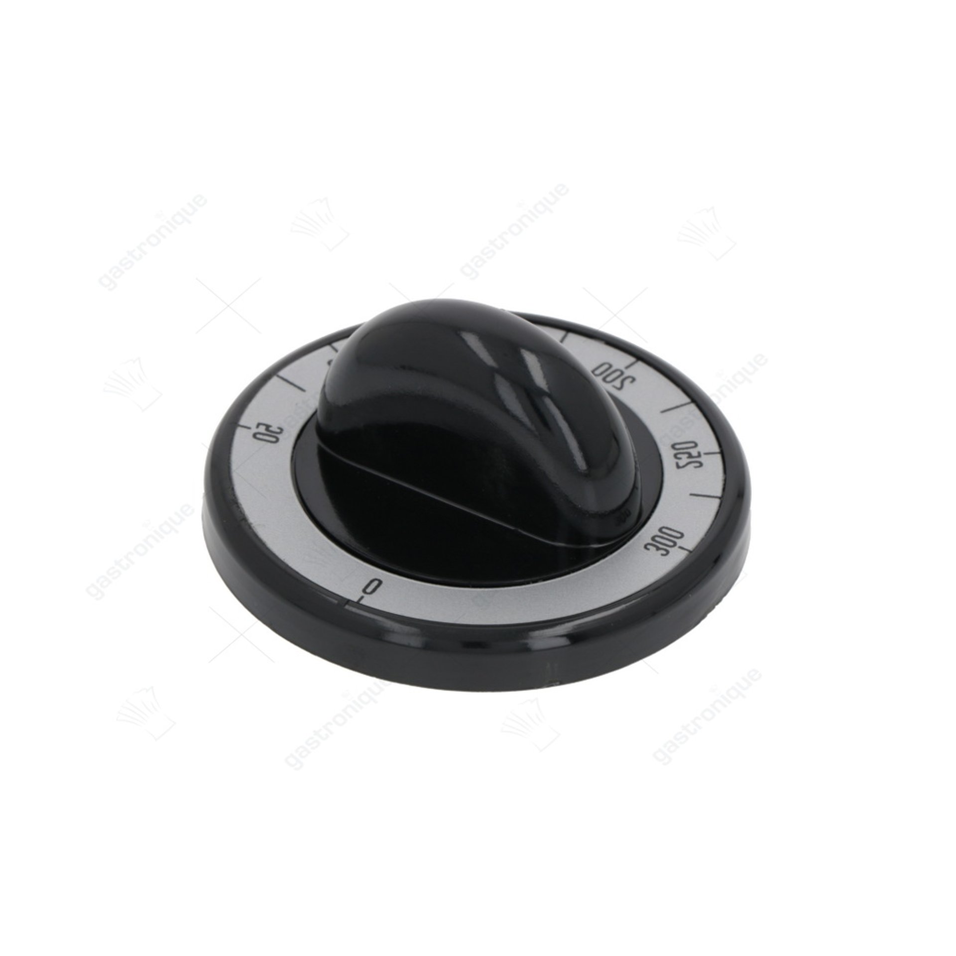 zwarte knop ø 62 mm 0-300°c - afbeelding 1