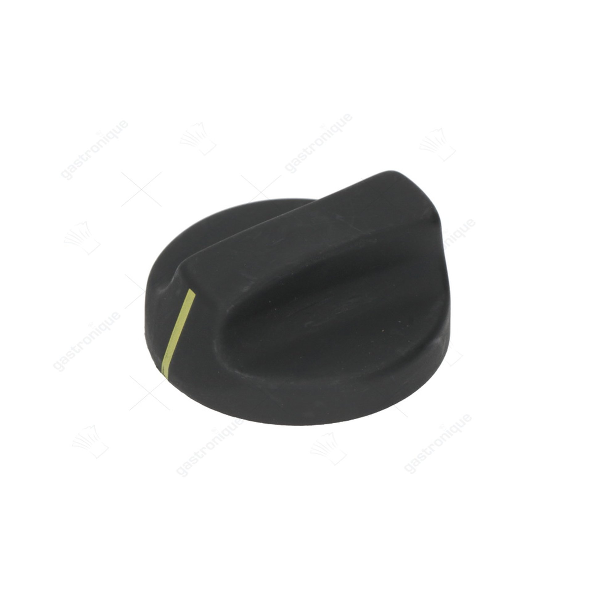 zwarte knop ø 51 mm - afbeelding 1