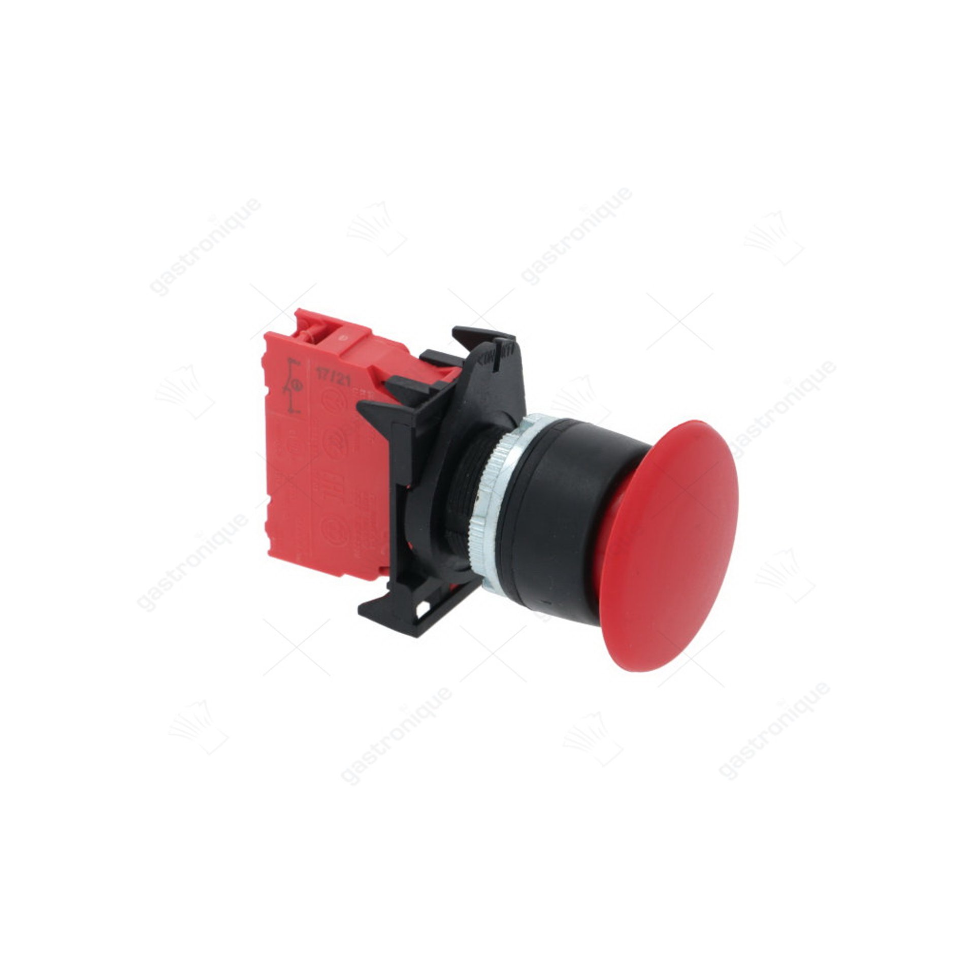 Not-Aus-Schalter 400V rot 1NC 4A verriegelt Einbaumaß ø22mm - Bild 1