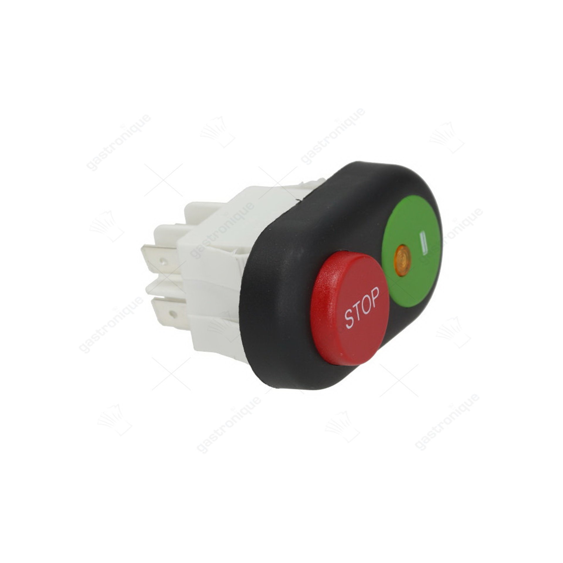 interrupteur de pression taille intégrée 30x22mm rond rouge/vert 345510 - image 1
