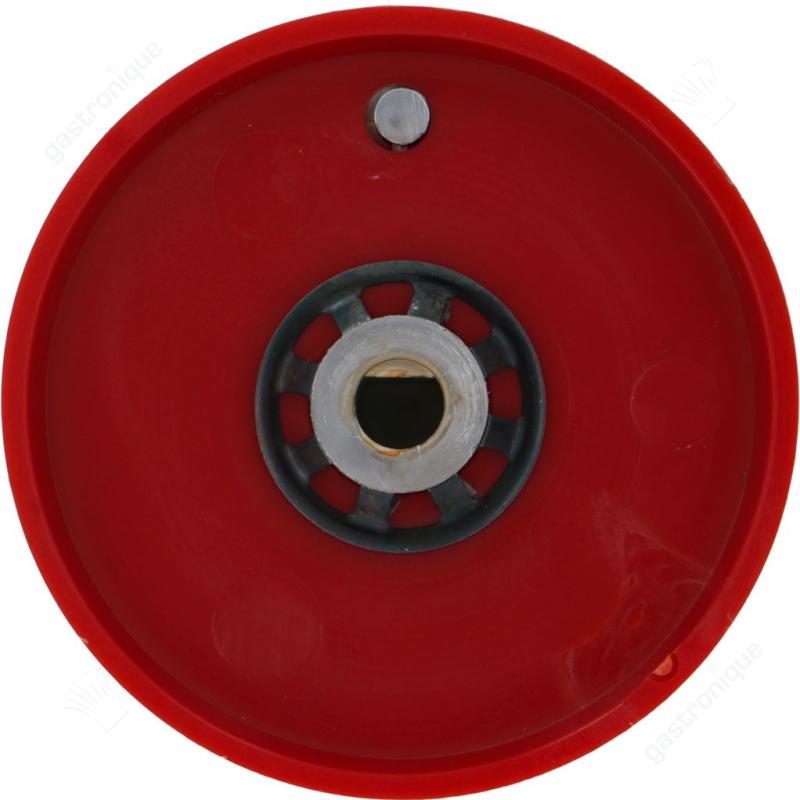 Knopf Gasventil mit Zündflamme ø 72mm Achse ø 8x6,5mm Fase oben rot - Bild 3