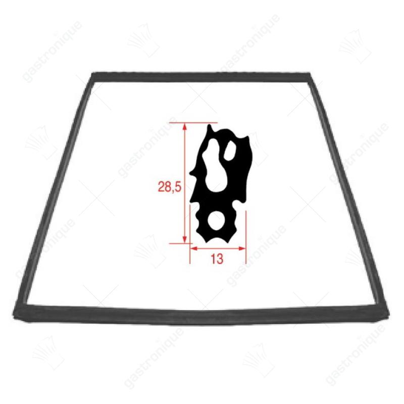 deurrubber profiel 2733 B 470mm L 760mm buiten steekmaat voor model SCC/CM 101 - Image 1
