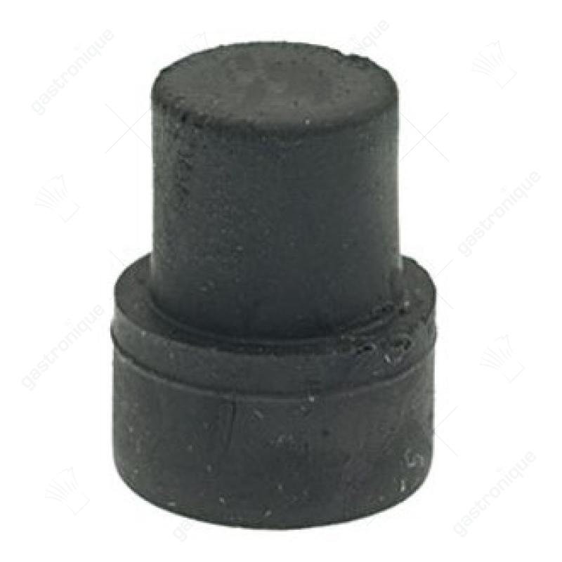 Geräteständer ø 18mm H 11mm Einbau ø 14mm Einbaumaß 23,5mm Gesamthöhe 23,5mm Gummi - Bild 1
