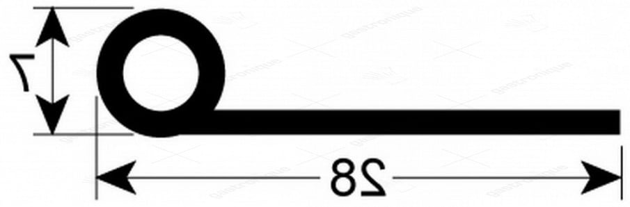 deurrubber 590 mm - Image 1