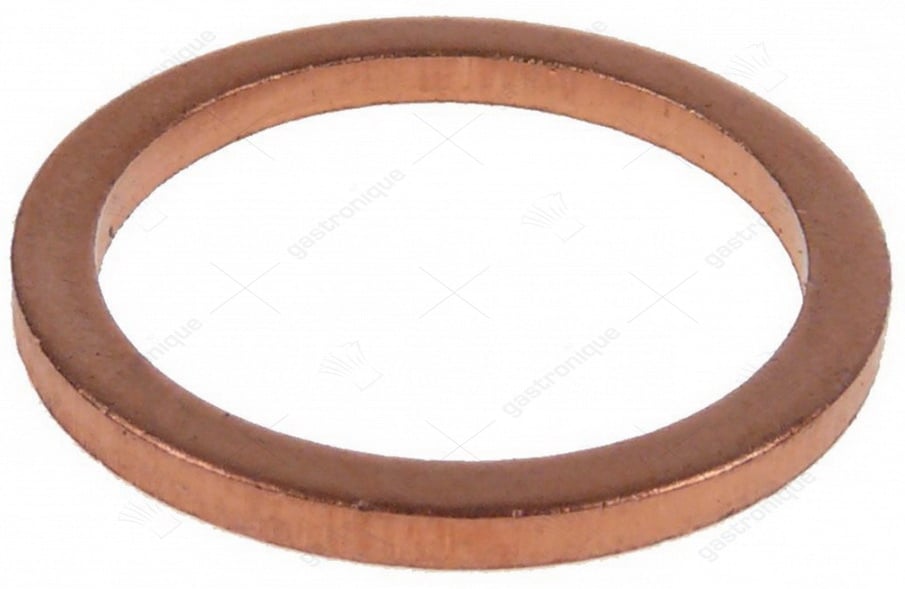 Flachdichtung Kupfer OD ø 18mm ID ø 13,5mm Materialstärke 1,5mm für Gewinde 1/4" - Bild 2