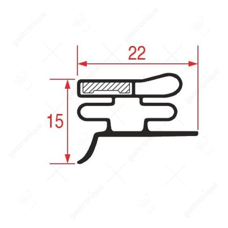 Deurrubber 1505x565 mm - afbeelding 1
