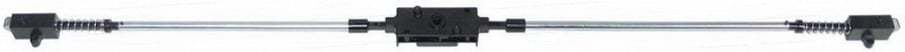 Drehverschluss L 1250mm komplett ø 10mm für Kombidämpfer - Bild 1