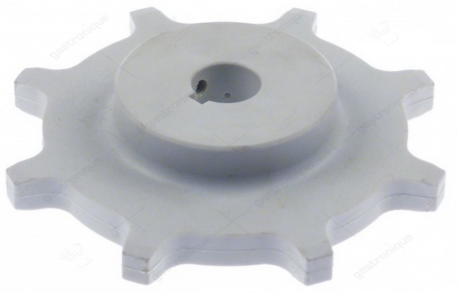 tandwiel tanden 8 asafname ø 20mm ø 133mm tandbreedte 11mm kunststof B 40mm - Image 1