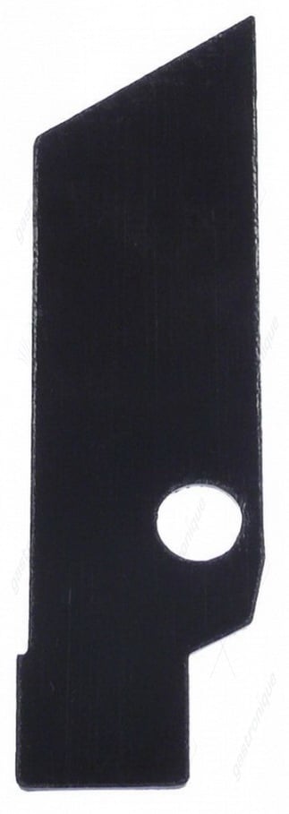 Kunststoffunterlage L 113mm B 33mm Dicke 1,5mm für Scharnier Einbauposition links/rechts - Bild 1