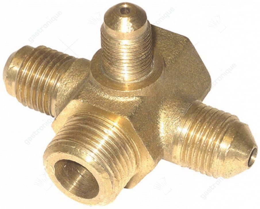 coupling 3 ways  ø 1/4"m-1/4"m-1/8"m - Image 1