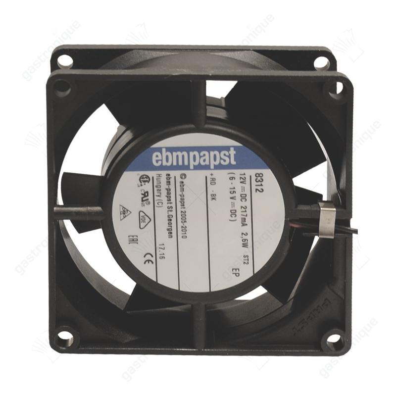 ventilator 12V 2,6W B 38mm L 80m H 80mm ebm-papst - afbeelding 1
