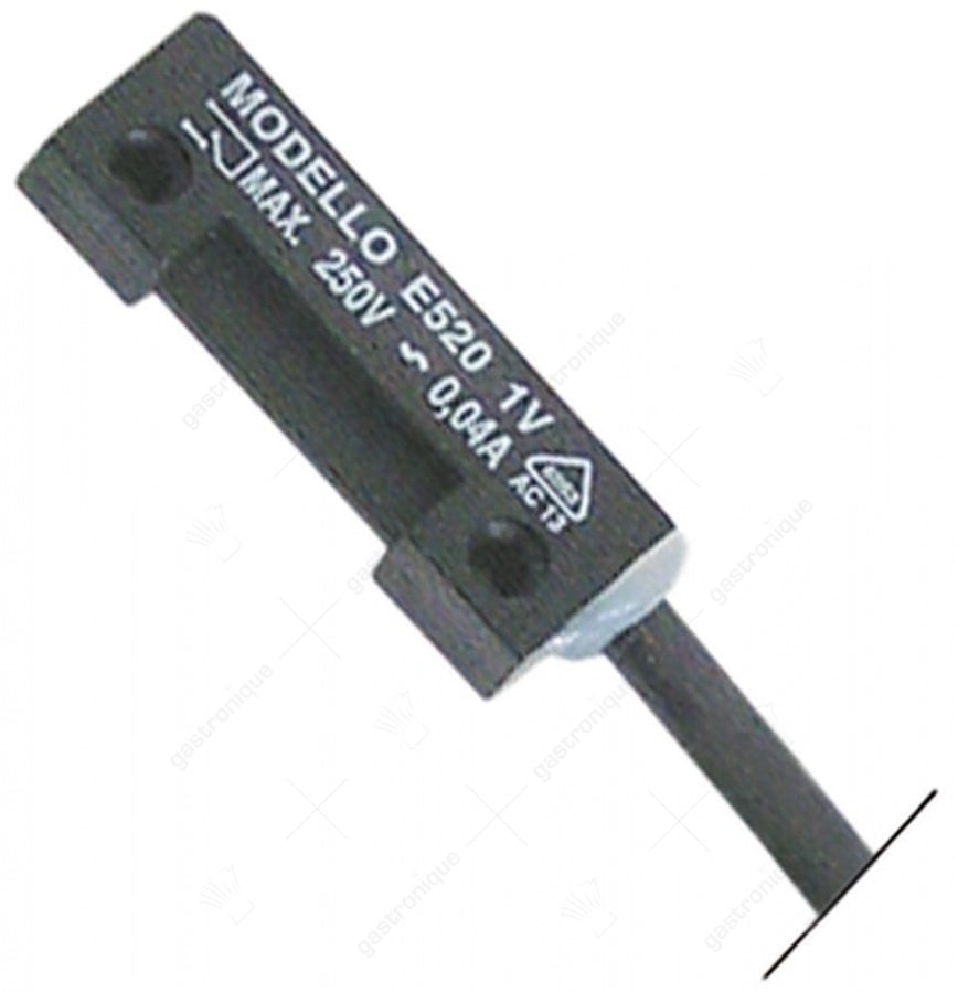 Magnetschalter L 40mm B 13mm 1NO 250V 0,04A P max. 10W Anschlusskabel Kabellänge 650mm - Bild 1