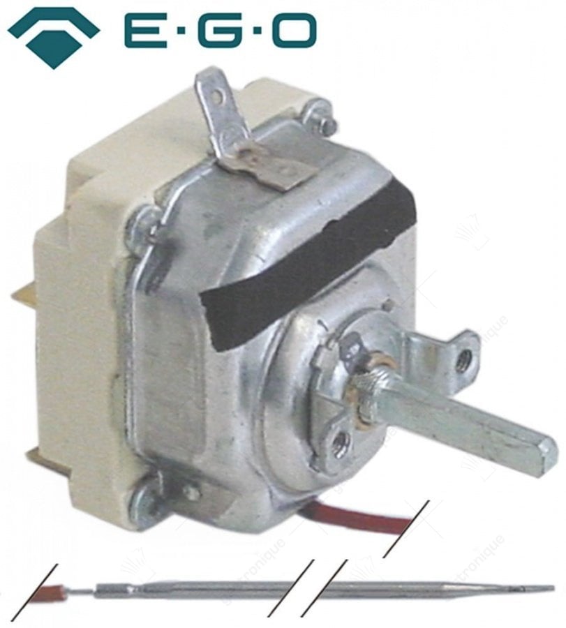 Thermostat max. 300°C einstellbarer Bereich 50-300°C 3-polig 3NO 16A Sensor ø 3mm Sensor L 219mm - Bild 1