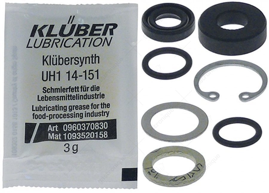 reparatieset schachtpakking pakking en vet voor heteluchtoven SCC, CM61-202 vanaf 06/2007 - Image 1