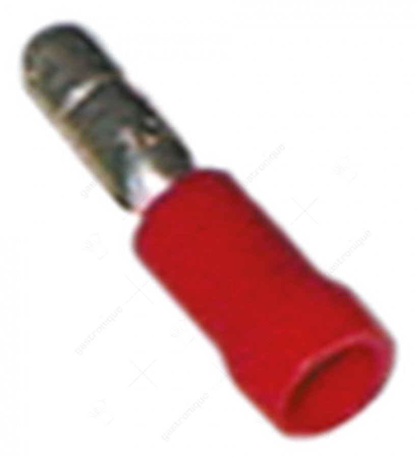 manchon de connecteur rond taille ø4mm 0,5-1,5mm² paquet 100 pièces isolation PVC Cu étain Sn rouge t.max. 75°C - image 1
