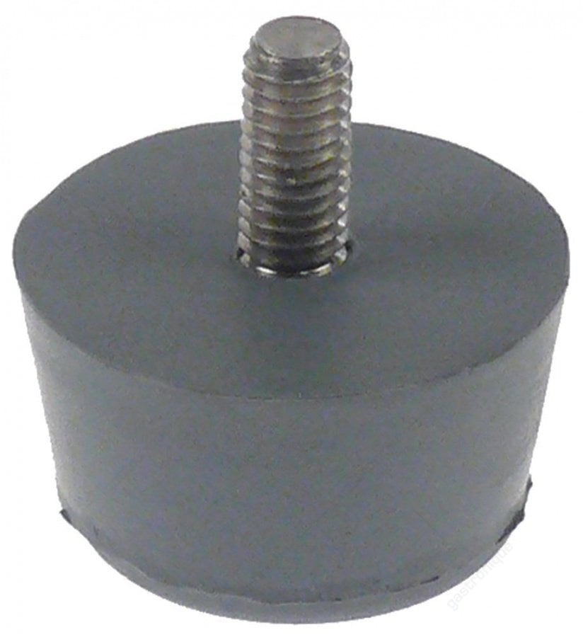 apparaatvoet draad M6 draad L 13mm rubber vpe 1stuk - Image 1