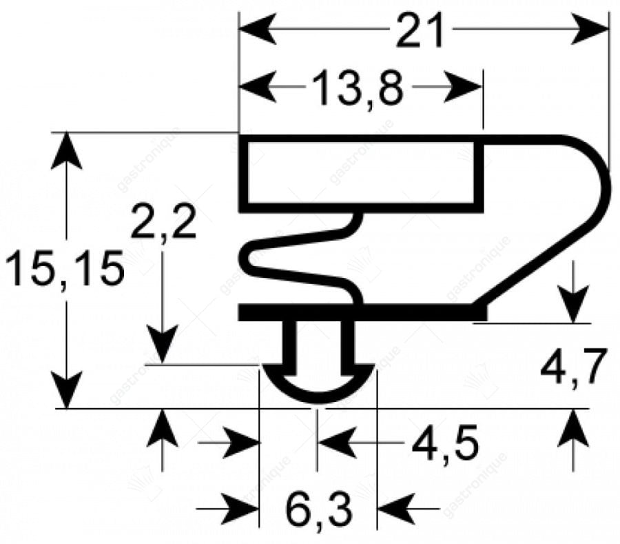 TÜRSCHWELLEN - 1006 LÄNGE 2000 mm - Bild 1