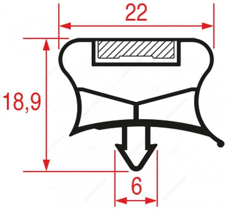 DEURRUBBER 1860x727 mm - Image 1