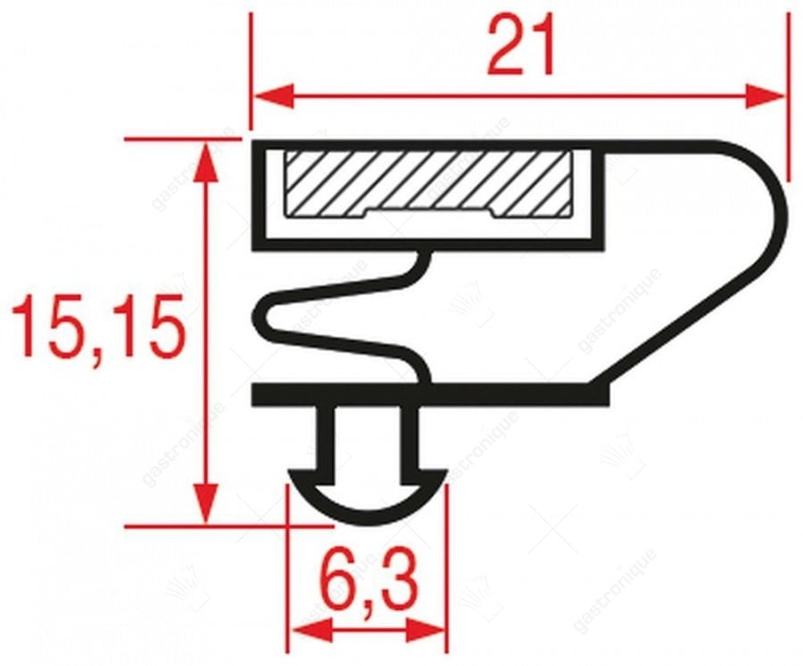 TÜRSCHWELLEN GUMMI 1554x688 mm - Bild 1