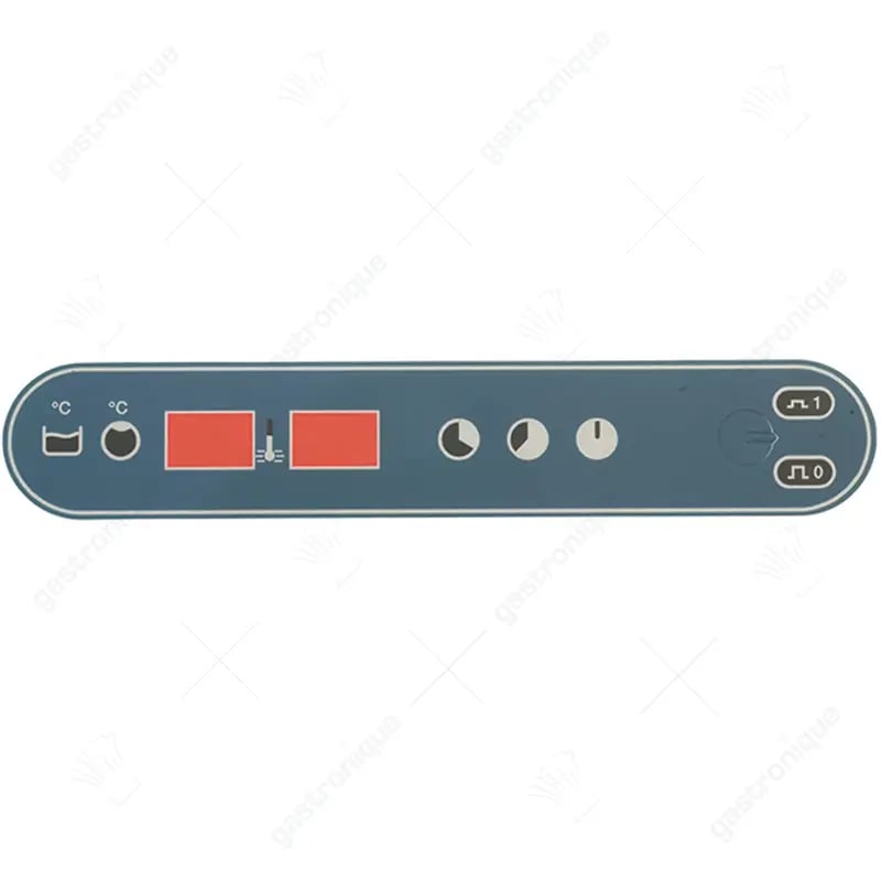 bedieningspaneel folie L 250mm H 46mm - afbeelding 1