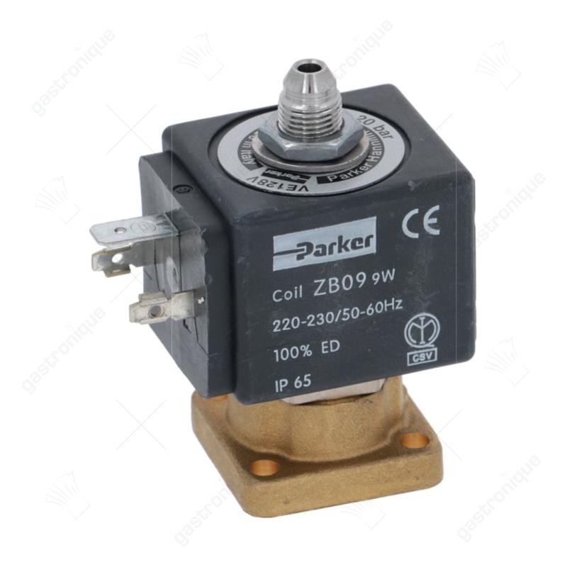 Magnetventil Kupfer Nennbreite 1,3mm 3-Wege 230VAC PARKER Spulentyp ZB09 Membran FKM - Bild 1