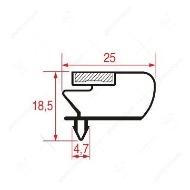 TÜRSCHWELLEN GUMMI 650x515 mm - Bild 1