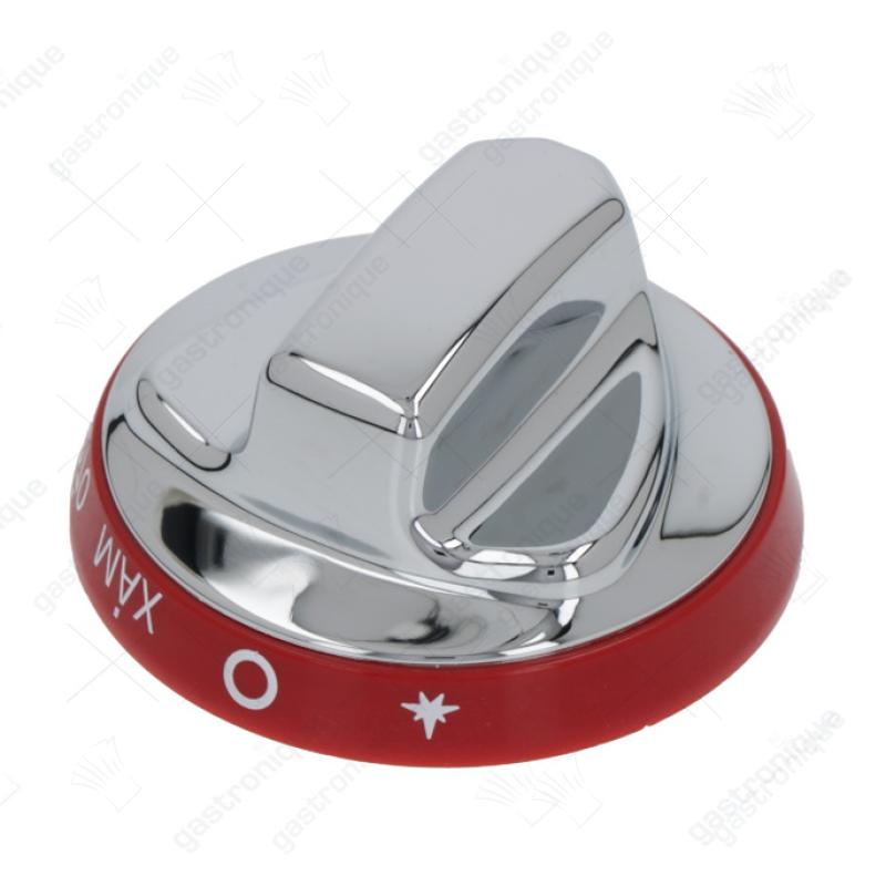 silberner Knopf-rot ø 72 mm 140-270°c - Bild 1