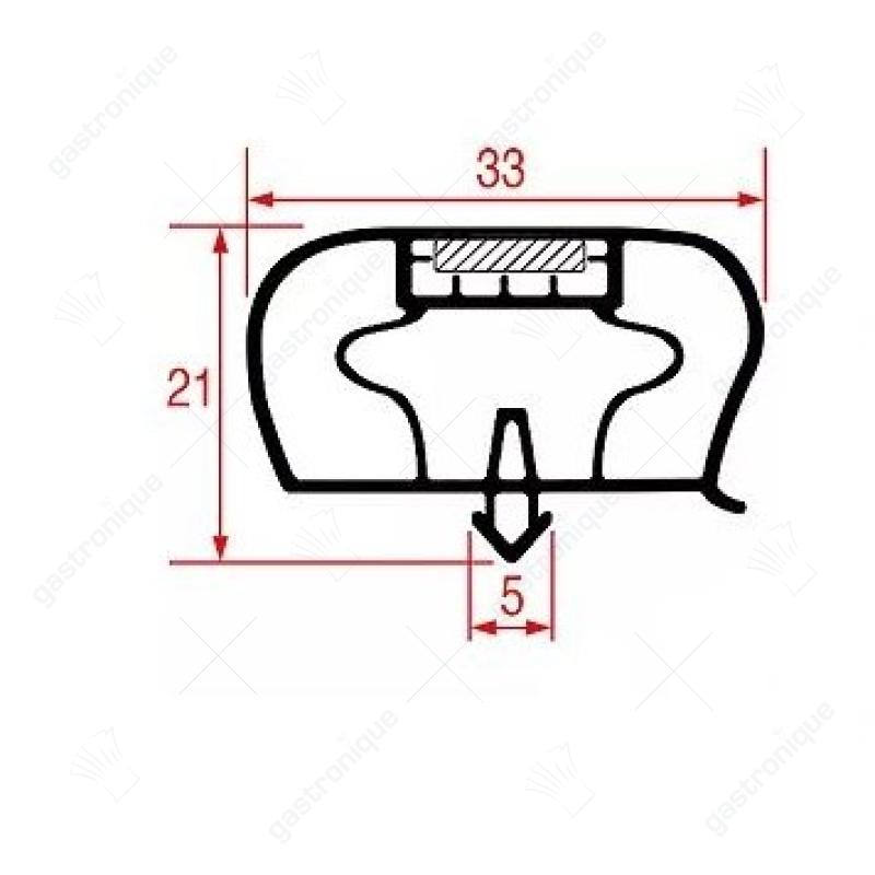 TÜRSCHWELLEN GUMMI 535x495 mm - Bild 1