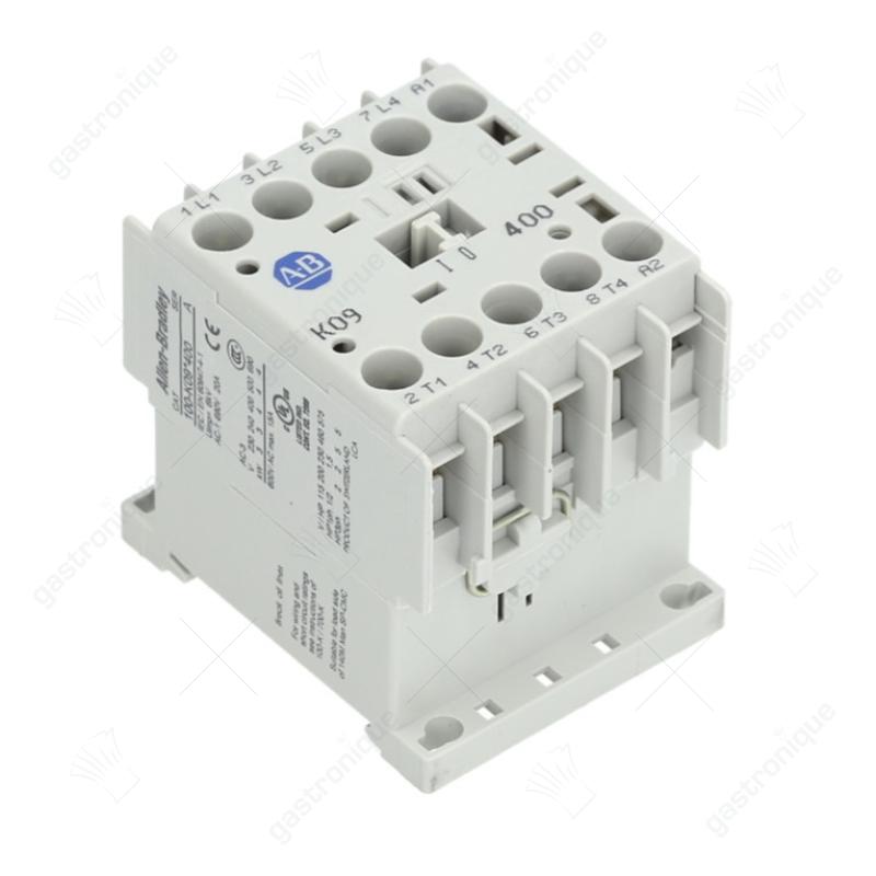 Relais AC1 20A 230VAC (AC3/400V) 9A/4kW Hauptkontakt 4NO Schraubanschluss allen-bradley k09 - Bild 1