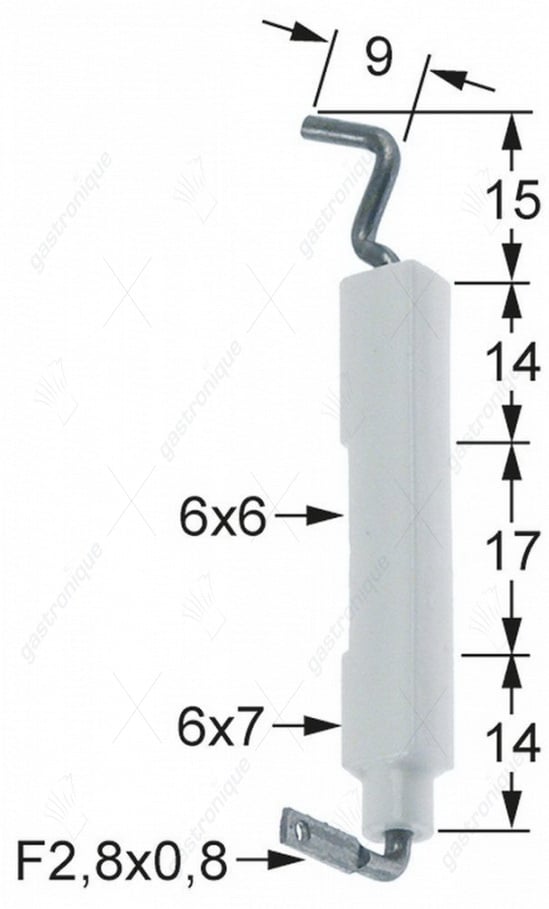 bougie ontstekingskabels vierk. 6/7x44mm - Image 1