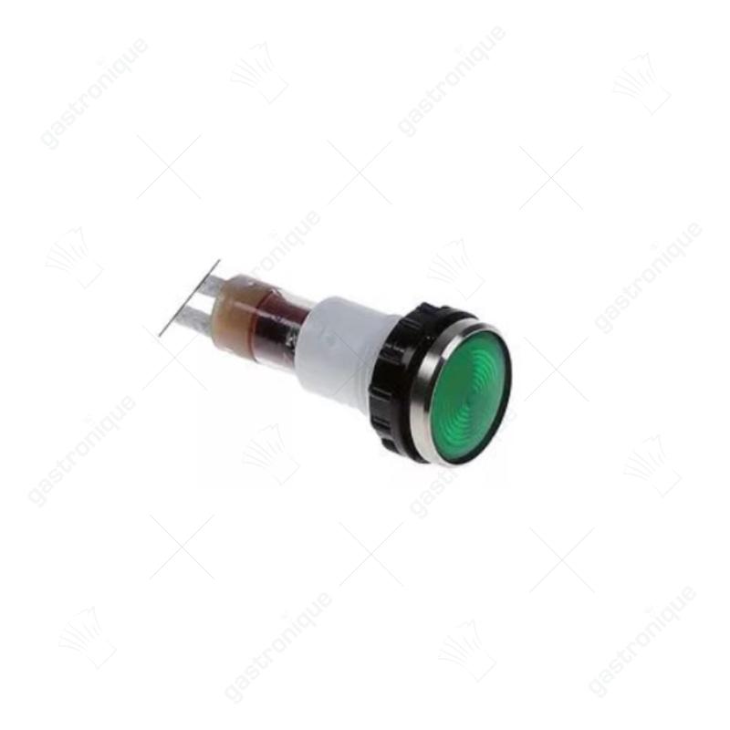 lampe ø 12mm 250V connexion verte mâle faston 6,3mm longueur de câble 260mm - image 1