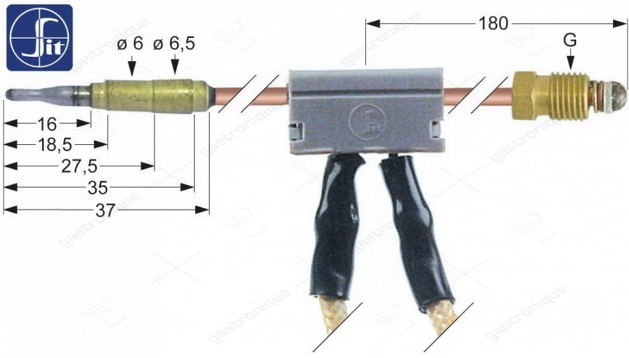 cut-off thermocouple sit m9x1 60 cm - afbeelding 1