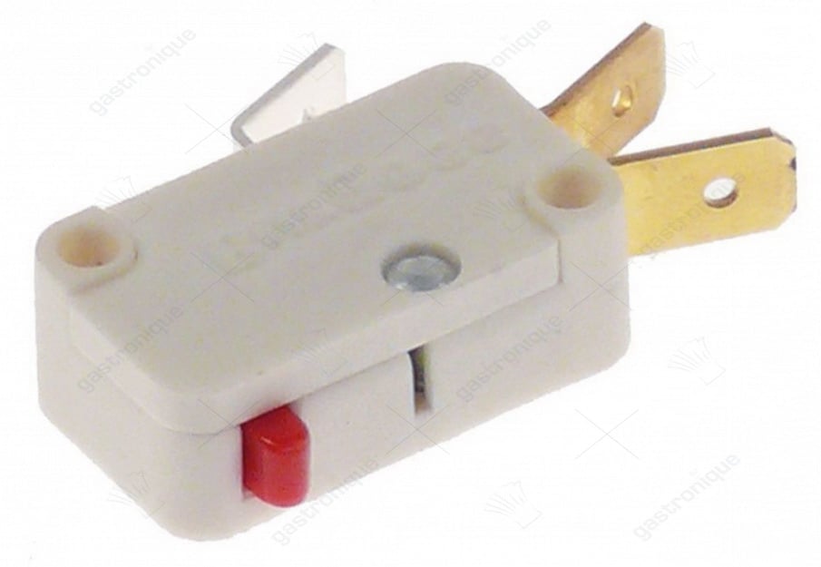 Microschakelaar pen bediend 250 V 16 A 1CO aansluiting vlakstekerhuls 6,3mm blauw/zwart - Image 1