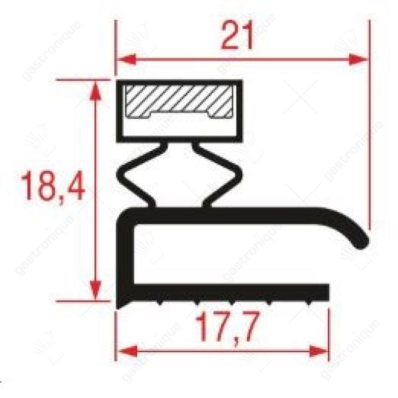 DEURRUBBER 1360x660 mm - afbeelding 1