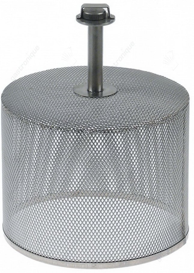 filtre ø 195mm H 150mm en acier inoxydable avec arbre hauteur totale 250mm - image 1