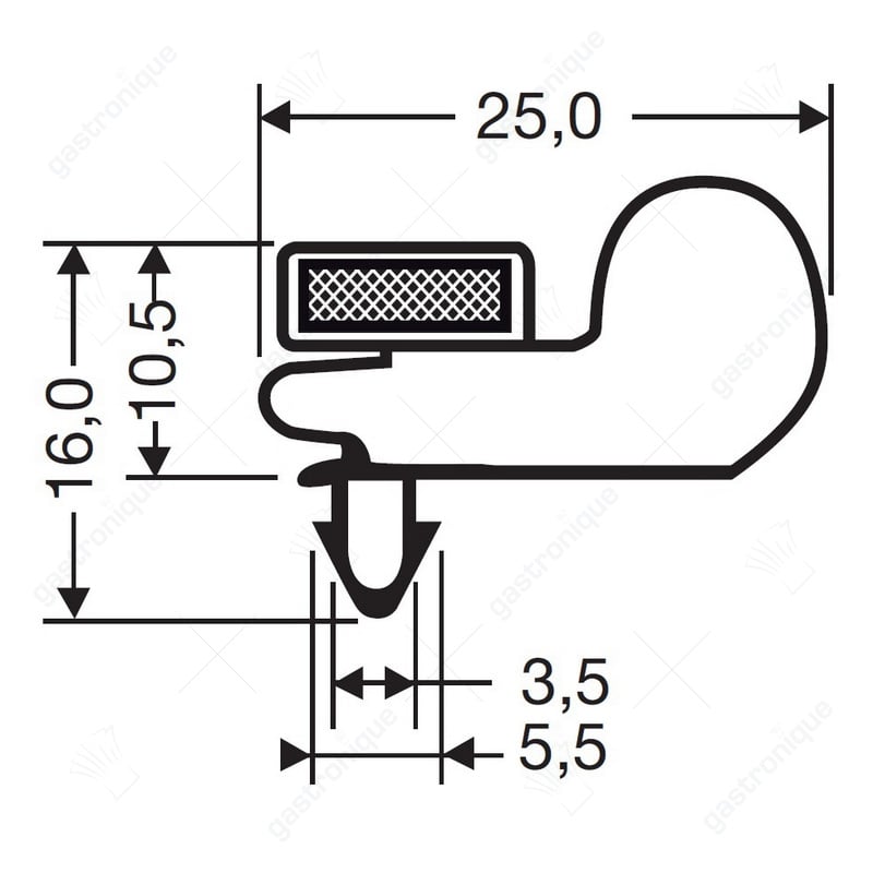 Deurrubber 1784 x 641 mm - Image 1