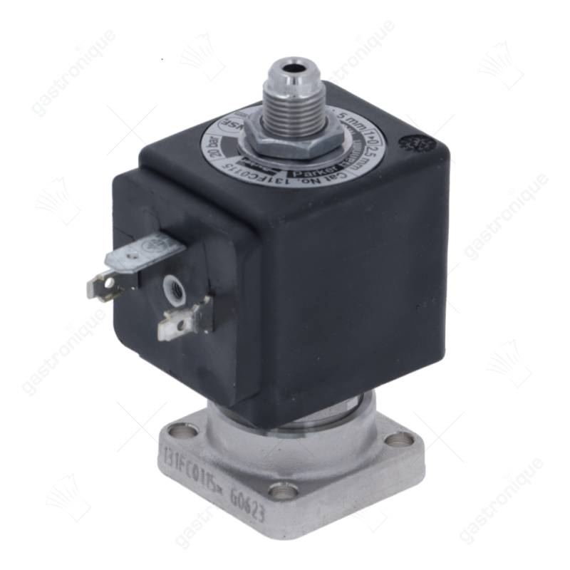 Magnetventil Messing vernickelt Nennbreite 1,5/2,5mm 2-Wege 230VAC PARKER - Bild 1