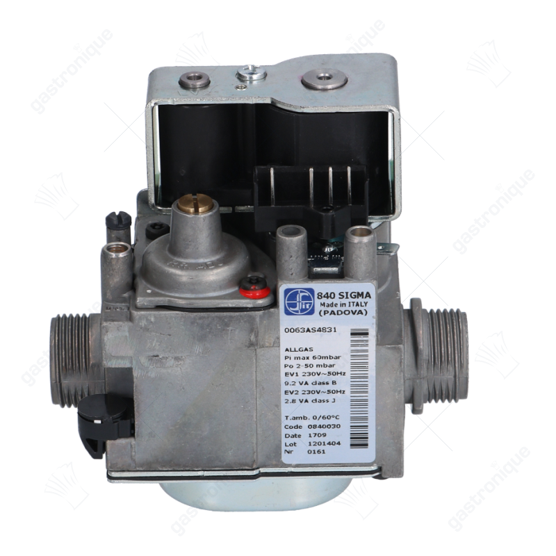 gasventiel type Sigma 230V 50Hz gasingang 3/4" OD gasuitgang 3/4" OD drukbereik 2-50mbar - Image 1