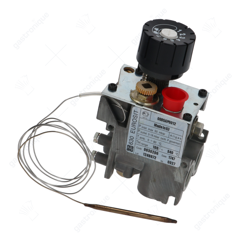 gasthermostaat type serie 630 Eurosit t.max. 340°C 100-340°C gasingang 3/8" gasuitgang 3/8" - afbeelding 1