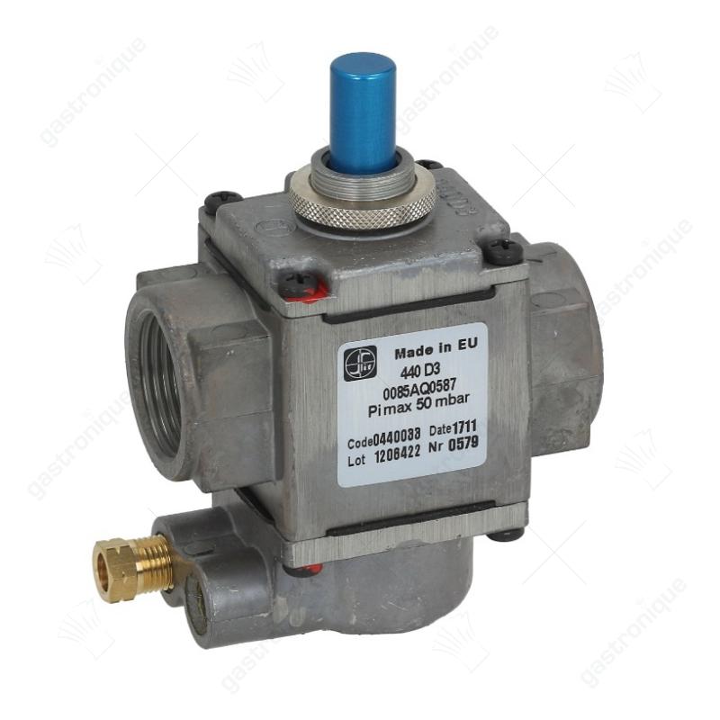 veiligheidsventiel max. 50mbar gasingang 3/4" gasuitgang 3/4" valve 440 d3 ø 3/4"ff - afbeelding 1