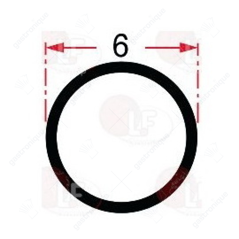 silicone SILICONE SEALING BRAIDING ø 6 mm - 10 m - afbeelding 2